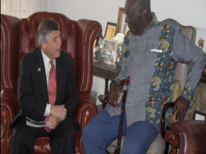 Dr. Terry Warren with President John Kufuor (Former Pres. of Ghana)